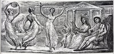 Vigília Anual de Menalcas, ilustração de &39;Dr. "As Pastorais de Virgílio" de Thornton de William Blake